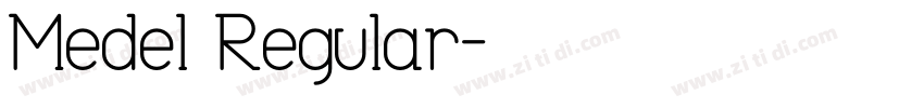 Medel Regular字体转换